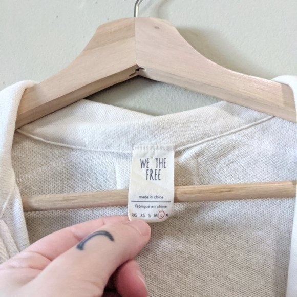 New Free People White Sands Poppy Polo Button Top - Picture 5 of 10